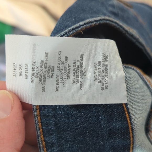 G.I.L.I Flared Jeans - Women's Size 12 Slit Back Front Seam Medium Wash - Picture 11 of 14